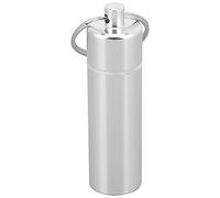 Scatola per Pillola in Lega di Alluminio Porta portaboratorio Impermeabile Organizzatore di Medicina Portatile per Esterno da Viaggio Escursionismo Emergenza d'emergenza Silver