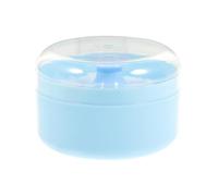 Scatola per Piumino da Cipria per Ragazzo Ragazza, Plastica Blu | Set Riutilizzabile con Piumino Soffice, Uso Domestico Dopo Bagno, Semplice da Aprire con Mano