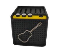 Scatola per plettri per chitarra a forma di altoparlante, organizer per plettri, contenitore per chitarristi, principianti, espositore per plettri, facile da trasportare, B