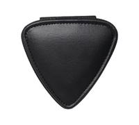 Scatola per plettri per chitarra, porta plettri per chitarra - Borsa portaoggetti nera portatile con plettri da 12 pezzi - Organizzatore per plettri, vetrina per plettri per chitarra, borsa per plettr