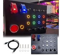 Scatola per pulsanti SIM, centralina di controllo centrale, multifunzione, per giochi, morsetto regolabile e manopola girevole, ruota simulatore e cambio per ruota sim e whee