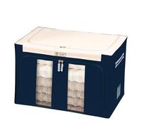 Scatola per riporre, Impermeabile e resistente, con supporto in acciaio e doppia cerniera, for armadio, sotto il letto, bagagliaio dell'auto.(Dark Blue,68L)
