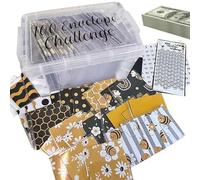 Scatola Per Risparmiare Denaro: Sfida Di 100 Buste Per Risparmiare Contanti, Scatola Di Bilancio Durevole, Pratico Organizzatore Di Soldi, Strumento Di Finanza Famiglia | Buste Di Risparmio Dinro