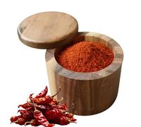 Scatola per Sale,In Legno con Coperchio Girevole Magnetico - Barattolo per Spezie per Sale,per Casa Cucina, da Campeggio, Preparazione Pasti e Cottura