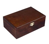 Scatola per Scacchi in Legno Rustico Marrone di Chess and Games Shop Muba, 21 x 7,7 x 14 cm