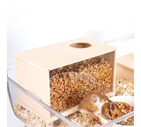 Scatola per scavare per criceti, nascondiglio multiuso con finestra di