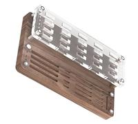 Scatola per schede di memoria in legno, multislot USB, supporto per schede | di memoria TF, supporto per display da scrivania, superficie liscia e lucidata, borsa per il trasporto sicura