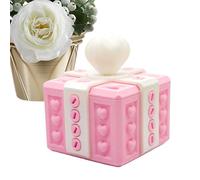 Scatola per scherzi a vite - Regalo di puzzle festivo, custodia a sorpresa | portatile in plastica 7,2 x 6,6 x 6,6 cm supporto per puzzle scherzo romantico regalo coppie amici viaggio matrimonio