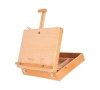Scatola per schizzi regolabile in legno per tutte le età, pieghevole, con scomparti portaoggetti, per bambini e adulti, custodia per pittura artistica