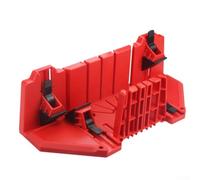 Scatola per sega circolare con morsetto angolo regolabile 0° 22,5 ° 45 ° 90 ° plastica ABS rossa compatta stabile taglio del legno per carpenteria lavorazione del legno