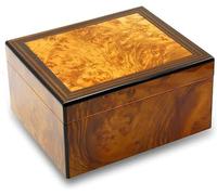 Scatola per sigari e sigari, da scrivania, contiene 50-75 sigari, in legno di cedro spagnolo, con divisore, umidificatore e igrometro