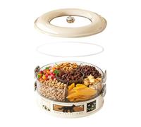 Scatola per snack girevole, contenitore impilabile a bocca larga, con funzione di facile accesso, organizer multiuso per alimenti, contenitore ergonomico da cucina per uso familiare, categoria di