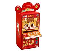 Scatola per soldi per contanti,Casella per il capodanno cinese | Capodanno cinese buste rosse bancomat | Per uomo, figlio, figlia, famiglia, uomini, ragazze adolescenti