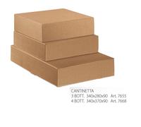 Scatola per Spedizione Bottiglie Scotton - 34x28x9 cm - 3 Bottiglie - 7655 (Avan