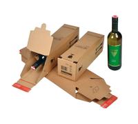 Scatola per Spedizioni Bottiglie Colompac - 7,4x7,4x30,5 cm - 1 Bottiglia - CP18