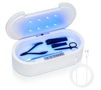 Scatola per sterilizzatori per unghie, macchina sterilizzatrice per unghie a luce blu, comoda ed efficiente protezione della salute per manicure e saloni di bellezza, gioielli, occhiali, telefono