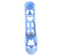 Scatola per Strumenti Odontoiatrici in Plastica Blu 18,5x4x3,5cm | Coperchio Trasparente, Struttura Ventilata Divisori Indipendenti, per Laboratorio e Banco Clinico