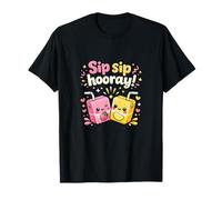 Scatola per succhi Sip Sip Hooray Kawaii Chibi Cheers Design Maglietta