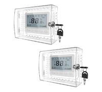 Scatola per termostato con combinazione in acrilico trasparente, custodia protettiva da parete, custodia protettiva per termostato industriale