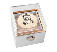 Scatola per torta ad anello reversibile | Organizzatore di gioielli rotante a 360 gradi - Portaanelli a forma di orso e display per orecchini | Pacchetto regalo di lusso per l'impegno