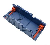 Scatola per troncatrice a 45° e 90° per lavorazione del legno per taglio angolare di precisione, in plastica ABS, per sega a mano, utensile da taglio del legno per armadietti, telai, (grande)