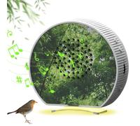 Scatola per uccelli con rilevatore di movimento e luce, scatola sonora naturale con timer, scatola per il canto degli uccelli per bagno, spa, ospiti, toilette e relax, scatola sonora naturale del