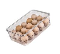 Scatola per uova impilabile con 24 scomparti, in robusto materiale PET per frigorifero e cucina