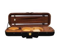 Scatola per violino 4/4, guscio rigido interno in tessuto scamosciato, igrometro integrato, resistenza all'usura, con 2 cinghie per la protezione degli strumenti musicali