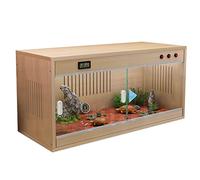 Scatola per Vivai Gabbia per Anfibi per Rettili Grande Scatola di Alimentazione per Animali Domestici in Legno Incubatrice per Terrari per Rettili per Animali Domestici con Prese d'Aria