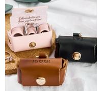 Scatola Personalizzata per FEDI Nuziali per Collare per Cani, Porta Anelli in Pelle Personalizzato per Proposta di Matrimonio, Sacchetto Personalizzato per Anelli Come Regalo per Gli Sposi Novelli