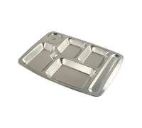Scatola Piatto Vassoio Bambini Scuola 4 Griglie Pranzo 5 Griglie Snack Acciaio I