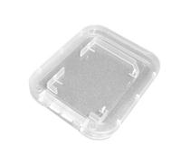 Scatola piccola bianca per singola scheda, custodia in plastica trasparente per schede di memoria SD/SDHC/SDXC/Secure Digital, compatibile con schede