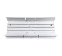 Scatola piccola in alluminio, 134 mm, in alluminio, per tagli di precisione a 45°, 90°, 135°, guida compatta per legno, per sega a mano, 3 angoli di taglio per tagliare legno e metallo morbido