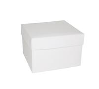 SCATOLA PIEGHEVOLE NEW 16X16X11 PZ 10 BIANCHE PER BOMBONIERE FAI DA TE