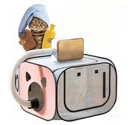 Scatola pieghevole per asciugare cani e gatti, asciugatura efficiente a 360°, materiale in PVC antigraffio, asciugatura rapida 10 minuti, portatile, per la toelettatura della casa e i viaggi