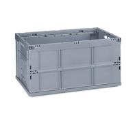 Scatola pieghevole stabile grigia Contenitore robusto Box organizer 60 L