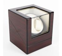 Scatola Porta 2 Orologi Tempo Carica Automatica Watch Winder Box Vetrina