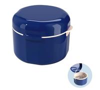 Scatola Porta Apparecchio Dentale con Cestello, Custodia per Dentiera, Contenitore per Apparecchi Ortodontici, Porta Bite Dentale, Scatola per Protesi Dentale, Porta Paradenti (Blu)