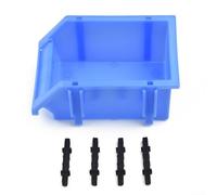 Scatola porta attrezzi con scomparti per viti e classificazione hardware, in plastica PE per scaffali da officina, 180 x 120 x 80 mm