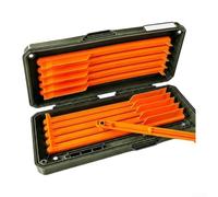 Scatola porta attrezzi da pesca a doppio lato, con 11 barre, custodia in ABS per pesca alla carpa, 18,6 cm