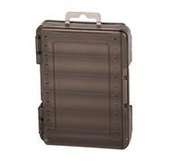 Scatola porta-attrezzi da pesca con 12-14 celle, for esche, ami, attrezzi, accessori for carpe e wobbler(Grey Small)