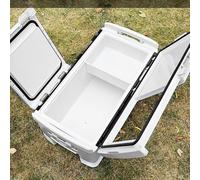 Scatola porta-attrezzi da pesca isolata for impieghi gravosi da 48 litri, secchio for esche vive resistente all'acqua salata, contenitore in ABSPP for accessori da pesca in mare Secchio per pesci