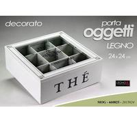 SCATOLA PORTA BUSTINE OGGETTI THE TE TEA TISANE COFANETTO RETRò VINTAGE 24249