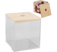 Scatola Porta Capsule di Caffè in Acrilico Trasparente con Coperchio Organizzatore di Stoccaggio Per Cialde di Caffè Per La Casa E La Caffetteria Scatola Porta Capsule di Caffè Trasparente Porta Ciald