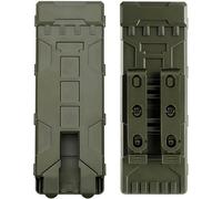 Scatola porta caricatori tattica Molle da 10 colpi calibro 12, porta caricatori per ricarica, custodia per munizioni, custodia per softair e paintball (Green)
