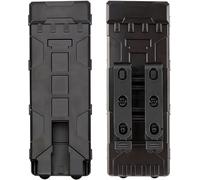 Scatola porta caricatori tattica Molle da 10 colpi calibro 12, porta caricatori per ricarica, custodia per munizioni, custodia per softair e paintball (Black)