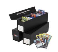 Scatola porta carte BCW QuickFold per carte con bustina protettiva - Confezione da 3 | Non per toploader | Scatola porta carte con chiusura magne