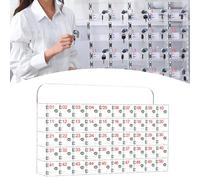 Scatola porta cellulare 60 scomparti Armadietto per cellulari trasparente con serrature e chiavi Scatola in acrilico trasparente Mobiletto porta cellulari da parete Pocket Stor, 12 slot - 18X10X1