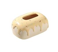 Scatola porta fazzoletti creativa a forma di dessert, in ceramica, carina, scatola per tovaglioli, scatola di carta, portatovaglioli, decorazione per la casa (gelb)