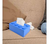 Scatola porta fazzoletti creativa da parete con design a blocchi di costruzione